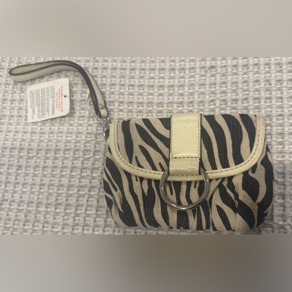 Stylish Zebra Print Women's Mini Wristlet Purse